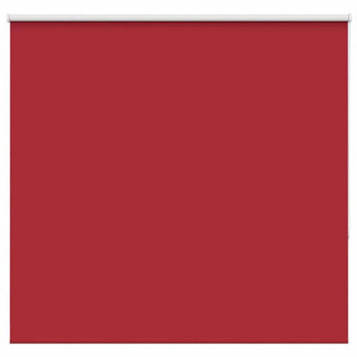 Berkfield Durable Roller Blind Blackout Red 145X175 Cm Fabric Width 141.6 Cm Polyester from B&Q