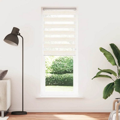Berkfield Modern Zebra Blind Marble Beige 85X200 Cm Fabric Width 80.9 Cm Polyester from B&Q