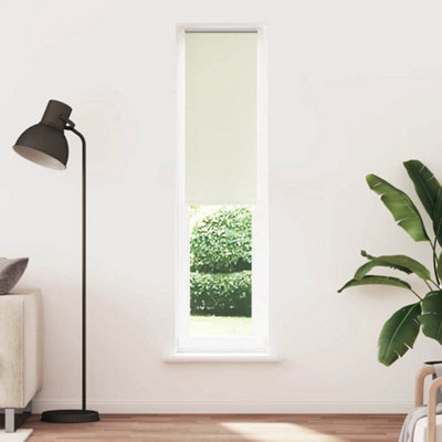 Berkfield White Durable Roller Blind Blackout Off 45X210 Cm Fabric Width 40.7 Cm Polyester 40.7Cm