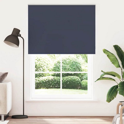 Berkfield Durable Roller Blind Blackout Marine 155X210 Cm Fabric Width 151.6 Cm Polyester from B&Q