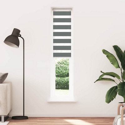 Berkfield Modern Zebra Blind Black 115X100 Cm Fabric Width 110.9 Cm Polyester from B&Q