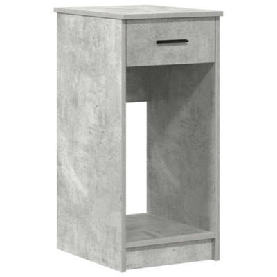 Berkfield Durable Computer Tower Stand With Drawer Concrete Grey 35X45X77 Cm from B&Q
