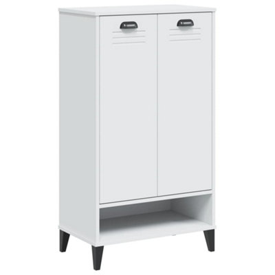 Berkfield Durable Shoe Cabinet Viken White Engineered Wood from B&Q