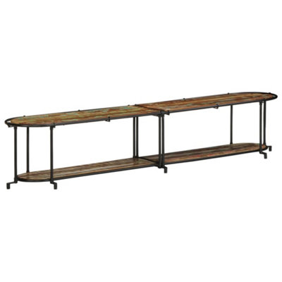 Berkfield Industrial Tv Cabinet 200X42X40 Cm Solid Wood Reclaimed from B&Q
