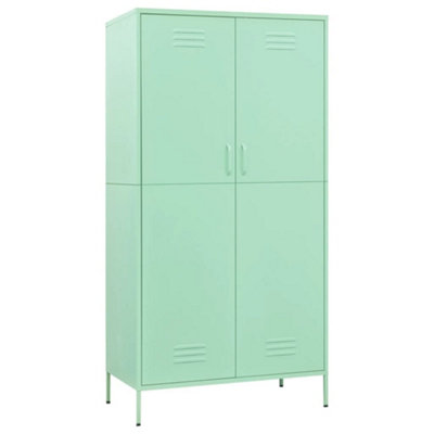 B&Q -  Durable Wardrobe Mint 90X50X180 Cm Steel