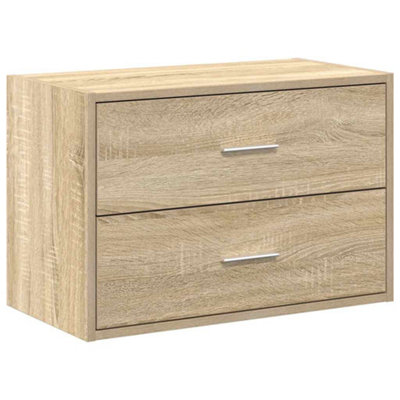 Berkfield Durable Cabinet With 2 Drawers Sonoma Oak 60X31X40 Cm Engineered Wood from B&Q