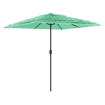B&Q -  Durable Garden Parasol With Steel Pole Green 248X248X248 Cm