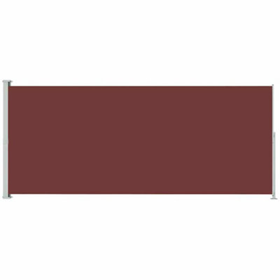 B&Q -  Stylish Patio Retractable Side Awning 180X500 Cm Brown