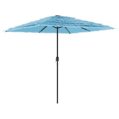 B&Q -  Durable Garden Parasol With Steel Pole Blue 248X248X248 Cm