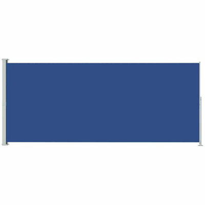 B&Q -  Stylish Patio Retractable Side Awning 180X500 Cm Blue