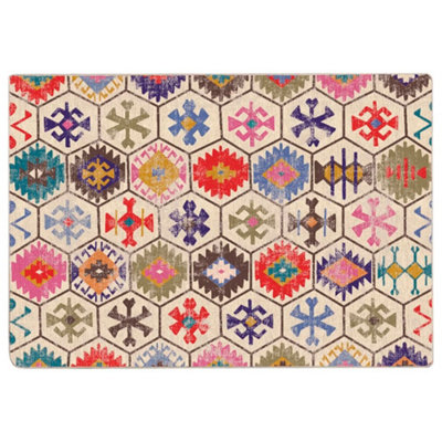 Berkfield Durable Rug Washable Multicolour 160X230 Cm Anti Slip from B&Q