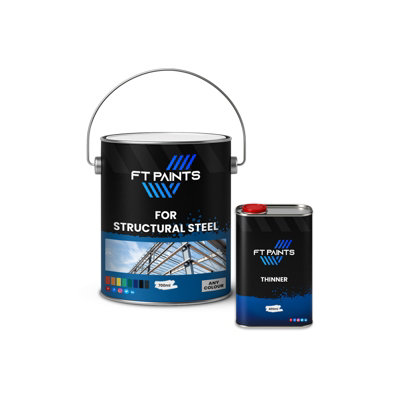  - Ft Paints 1.1L Kit Basecoat Paint With Matt Finish For Structural Steel- Ral 1003-Signal Yellow