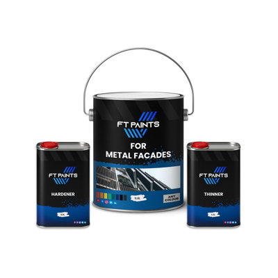  - Ft Paints 20.0L Kit Heavy-Duty Paint With Gloss Finish For Metal Facades- Ral 3020-Traffic Red