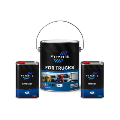 - Ft Paints 20.0 L Kit High-Coverage Paint With Gloss Finish For Trucks- Ral 7042-Traffic Grey A