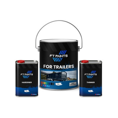  - Ft Paints 20.0 L Kit High-Coverage Paint With Gloss Finish For Trailers- Ral 7042-Traffic Grey A