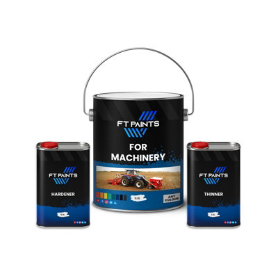  - Ft Paints 20.0 L Kit High-Coverage Paint With Gloss Finish For Machinery- Ral 7042-Traffic Grey A