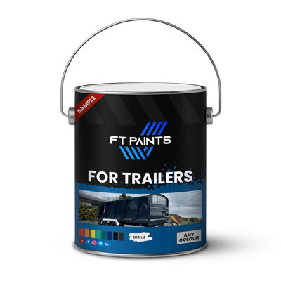  - Ft Paints 100 Ml Sample High-Coverage Paint With Satin Finish For Trailers- Ral 7035-Light Grey
