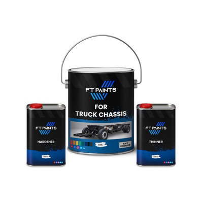  - Ft Paints 2.75 L Kit Chassis Paint With Satin Gloss Finish For Truck Chassis- Ral 7035-Light Grey