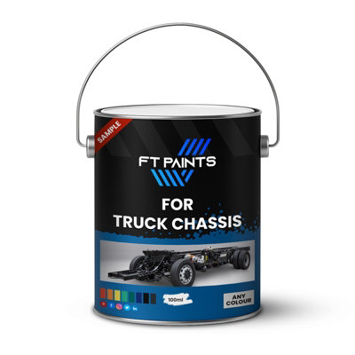  - Ft Paints 100 Ml Sample Chassis Paint With Satin Gloss Finish For Truck Chassis- Ral 5002-Ultramarine Blue