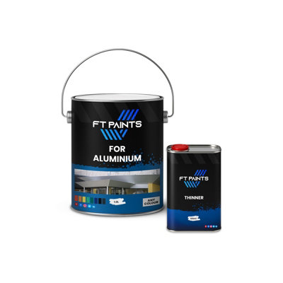  - Ft Paints 1.1L Kit Synthetic Paint With Gloss For Aluminium-Ral 1003-Signal Yellow