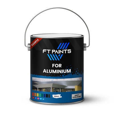  - Ft Paints 100Ml Sample Synthetic Paint With Gloss For Aluminium-Ral 7012-Basalt Grey