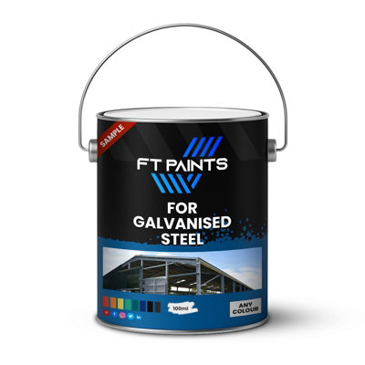  - Ft Paints 100 Ml Sample Topcoat Satin-Matt Paint For Galvanised Steel-Ral 6011-Reseda Green
