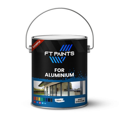  - Ft Paints 100 Ml Sample Topcoat Satin-Matt Paint For Aluminium-Ral 9011-Graphite Black