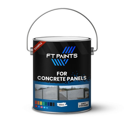  - Ft Paints 100 Ml Sample Topcoat Satin-Matt Paint For Concrete-Ral 7035-Light Grey