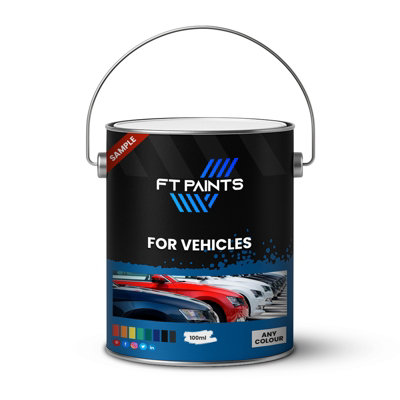  - Ft Paints 100Ml Sample Texture Paint With Semi Gloss Finish For Vehicles- Ral 7042-Traffic Grey A