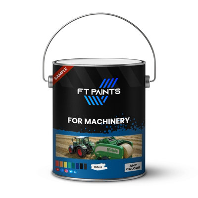  - Ft Paints 100Ml Sample Texture Paint With Semi Gloss Finish For Machinery- Ral 6011-Reseda Green