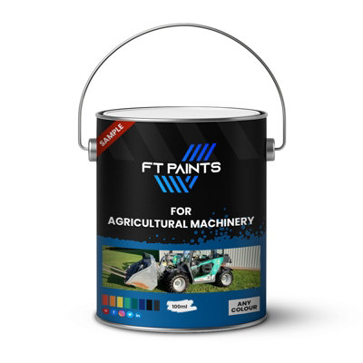  - Ft Paints 100Ml Sample Texture Paint With Semi Gloss For Agricultural Machinery- Ral 5002-Ultramarine Blue