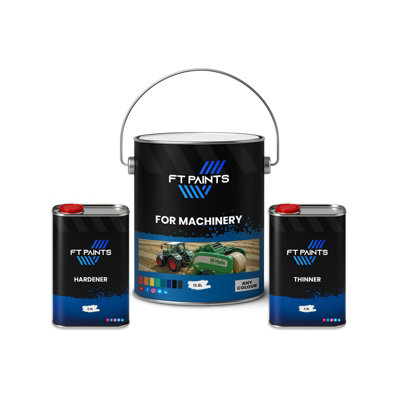  - Ft Paints 20.0L Kit Texture Paint With Semi Gloss Finish For Machinery- Ral 3020-Traffic Red