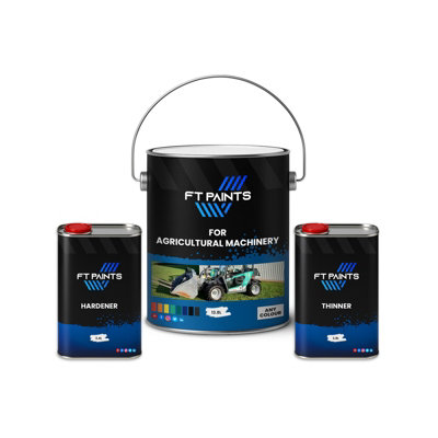  - Ft Paints 20.0L Kit Texture Paint With Semi Gloss For Agricultural Machinery- Ral 1003-Signal Yellow