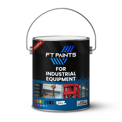  - Ft Paints 100Ml Sample Topcoat Matt Finish Paint For Industrial Equipment- Ral 7035-Light Grey