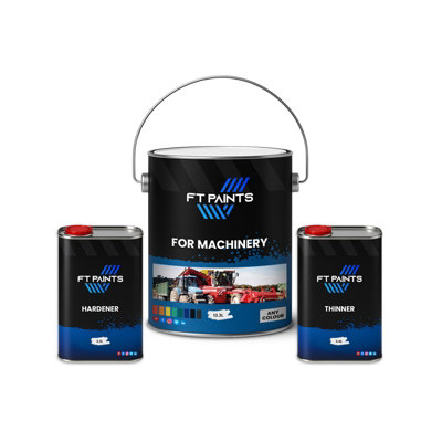  - Ft Paints 20.0L Kit Water-Based Polyurethane Paint For Machinery- Ral 9010-Pure White