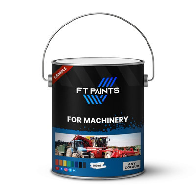  - Ft Paints 100 Ml Sample Water-Based Polyurethane Paint For Machinery- Ral 6011-Reseda Green