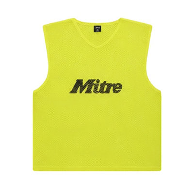 Mitre Unisex Adult Pro Training Bibs Neon Yellow (M-L) from B&Q