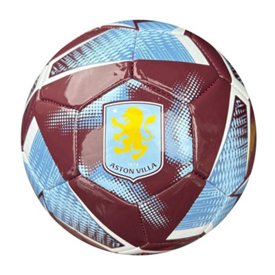 Aston Villa Fc Spiral Football Claret/blue/yellow (3) from B&Q