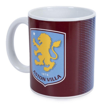 Aston Villa Fc Halftone Logo 315Ml Mug Multicoloured (9Cm X 8Cm) from B&Q