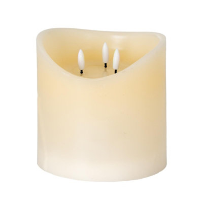 B&Q -  Luxe Collection Led Candle (Batteries Included) Cream (One Size)