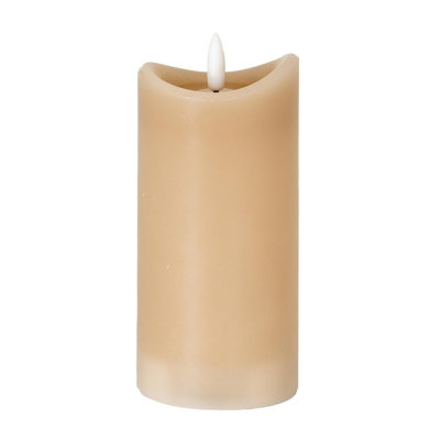 B&Q -  Luxe Collection Led Candle (Batteries Included) Taupe (One Size)