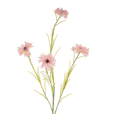 Hill Interiors Cornflower Artificial Plant Pink (One Size)