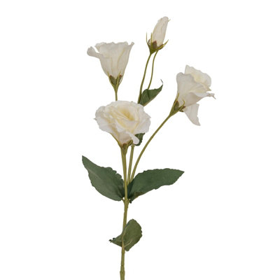 Hill Interiors Eustoma Artificial Flower Spray - White - Image 7