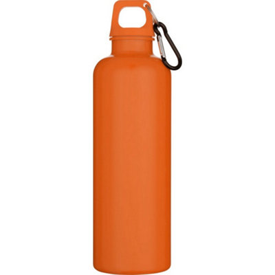  - Floso Oregon Recycled Plastic Carabiner Clip 750Ml Water Bottle Orange (One Size)