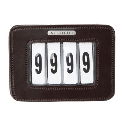  - Velociti Leather 4 Number Holder Havana (One Size)