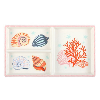 Something Different Shell And Coral Trinket Tray Multicoloured (One Size) from B&Q