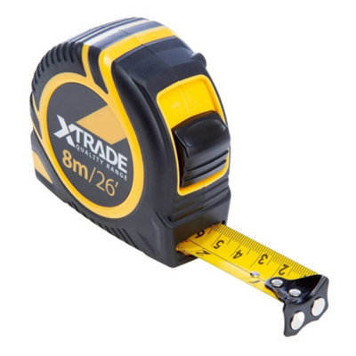 Xtrade Tape Measure Black/yellow (5M) from B&Q