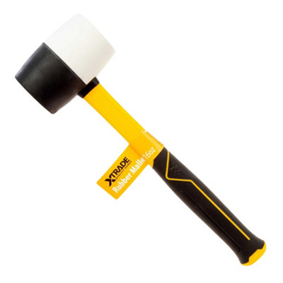  - Xtrade Rubber Mallet Black/white/yellow (36Cm X 6.7Cm)