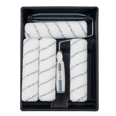 B&Q -  Seriously Good Walls And Ceilings Medium Pile Paint Roller Sleeve Set (Pack Of 4) White (One Size)