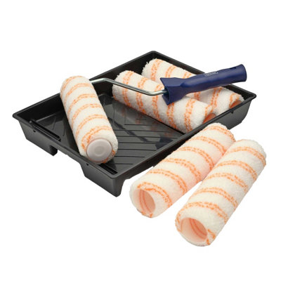 B&Q -  For The Trade Paint Roller Set Orange/white (One Size)